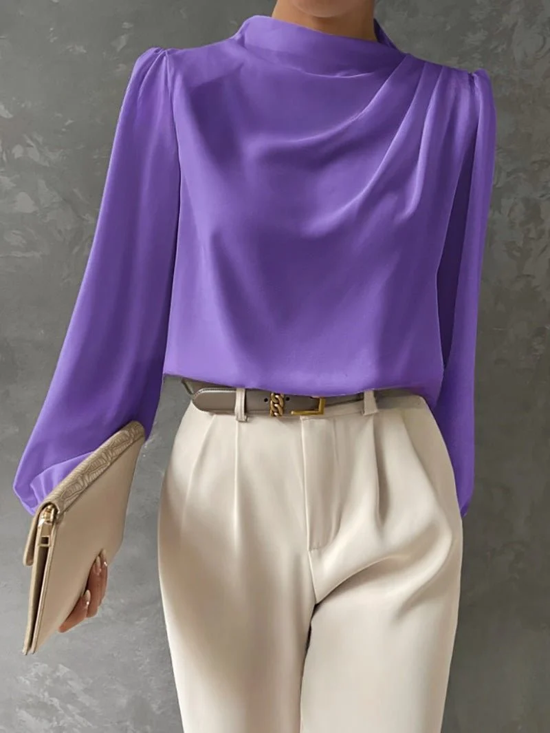 Blouse Satinée pour Femme