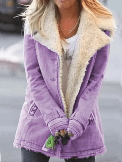 Veste Mi-Longue Boutonnée pour Femme