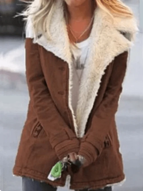 Veste Mi-Longue Boutonnée pour Femme