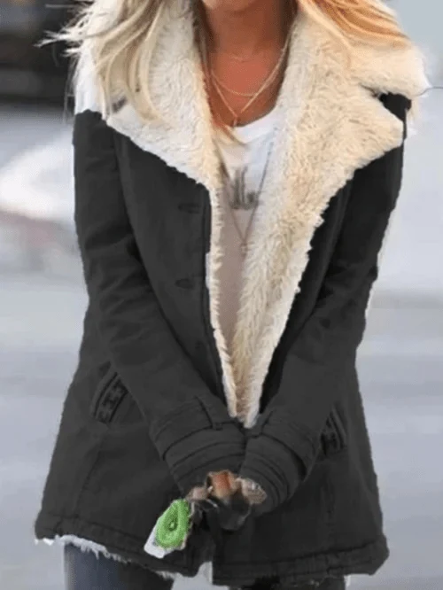 Veste Mi-Longue Boutonnée pour Femme
