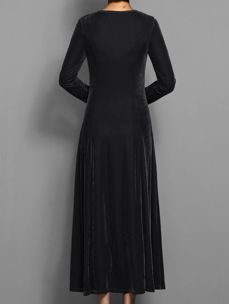 Robe Longue en Velours pour Femmes