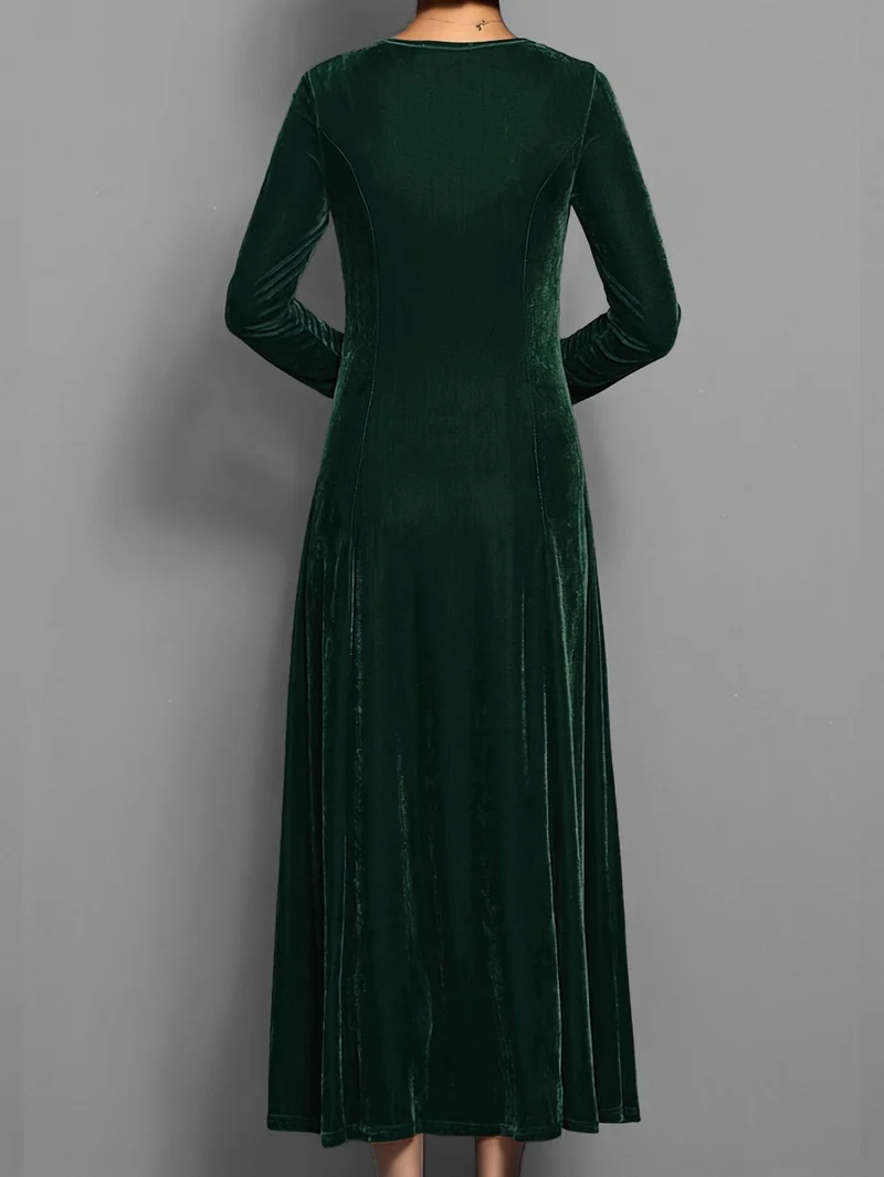 Robe Longue en Velours pour Femmes