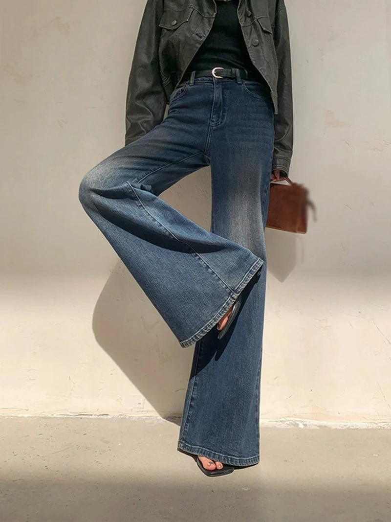 Jean évasé taille haute pour Femmes