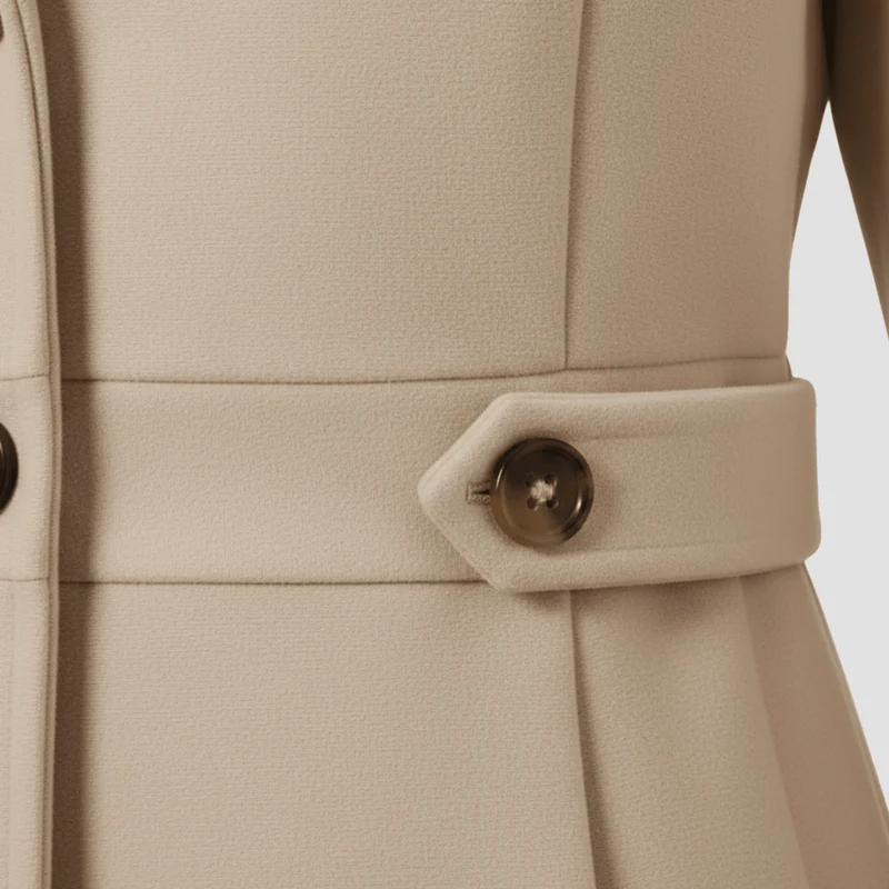 Manteau Élégant Mi-Long pour Femme