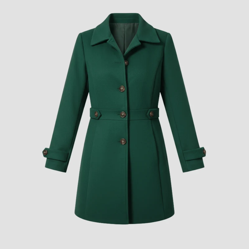 Manteau Élégant Mi-Long pour Femme