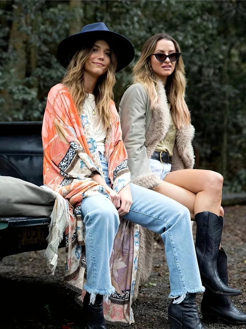 Kimono en coton pour Femme