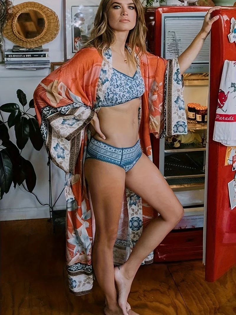 Kimono en coton pour Femme