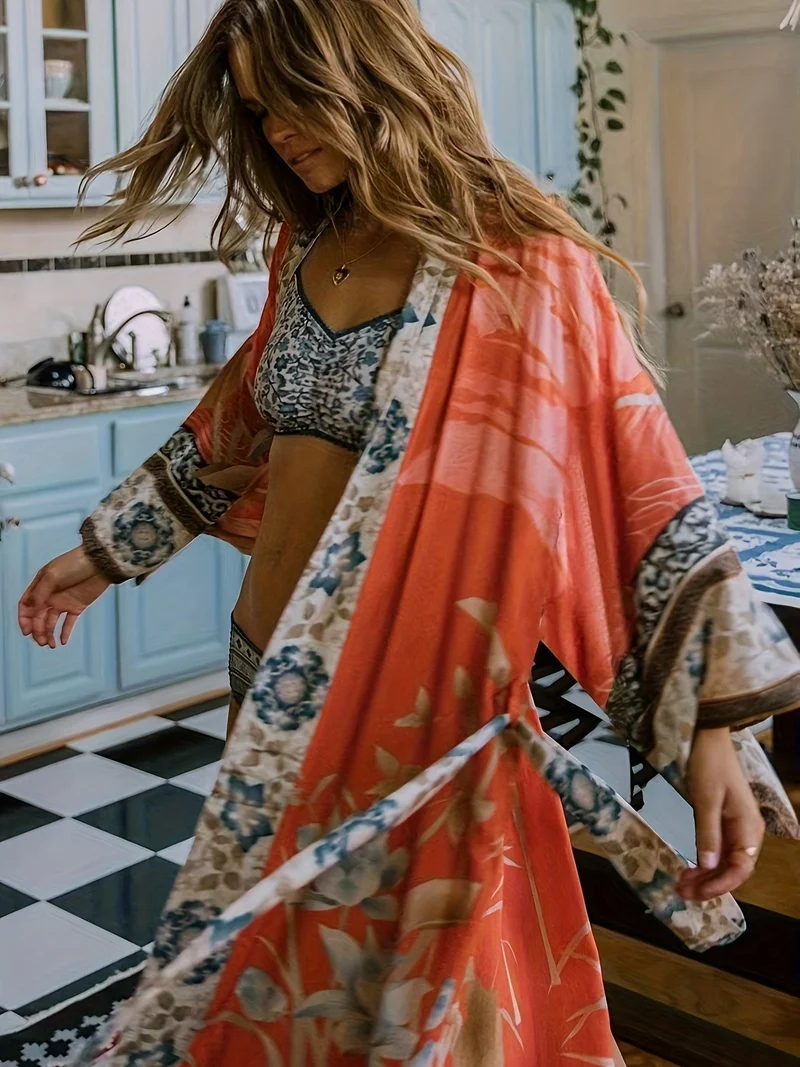 Kimono en coton pour Femme