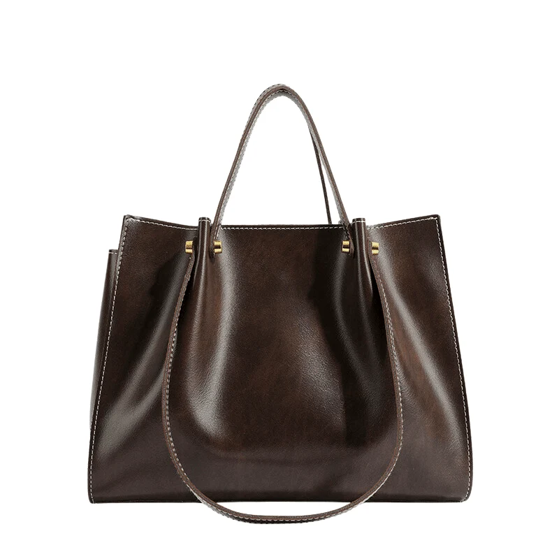 Sac Porté Épaule en Cuir Végétalien pour Femme