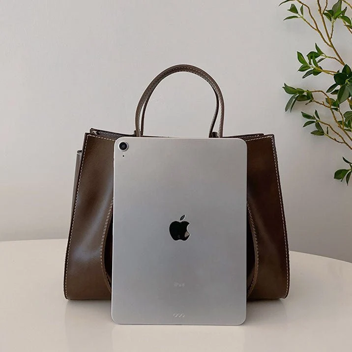 Sac Porté Épaule en Cuir Végétalien pour Femme