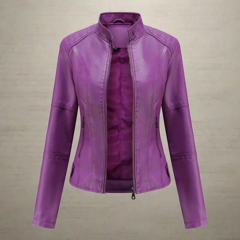 Veste en PU pour Femme