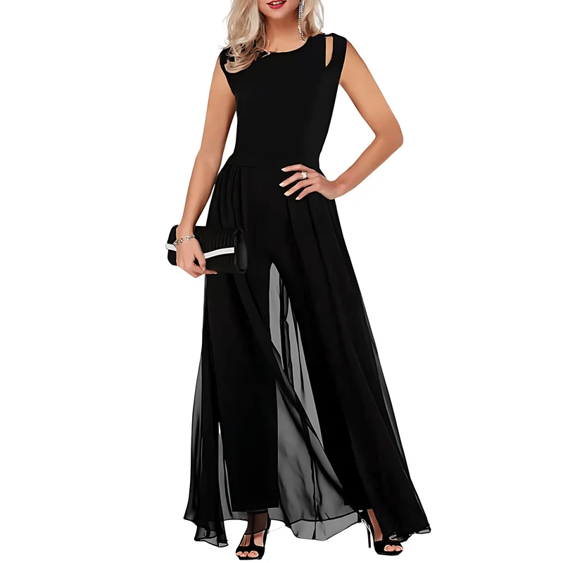 Combi-pantalon cintré en polyester pour Femmes