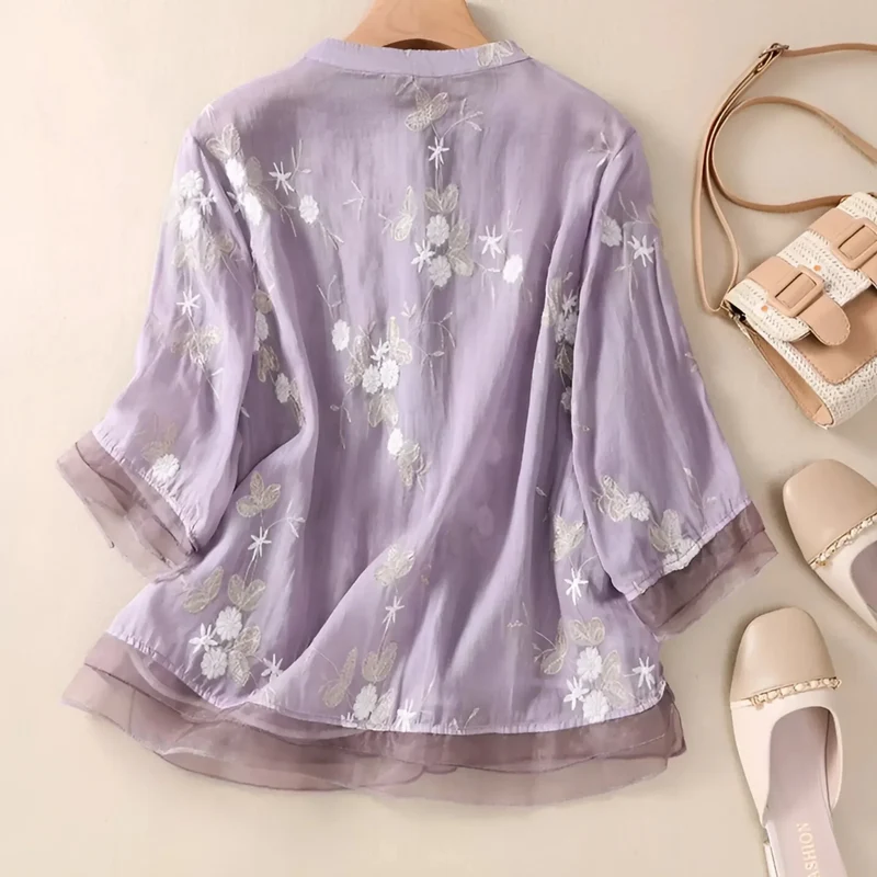 Blouse florale élégante pour Femmes