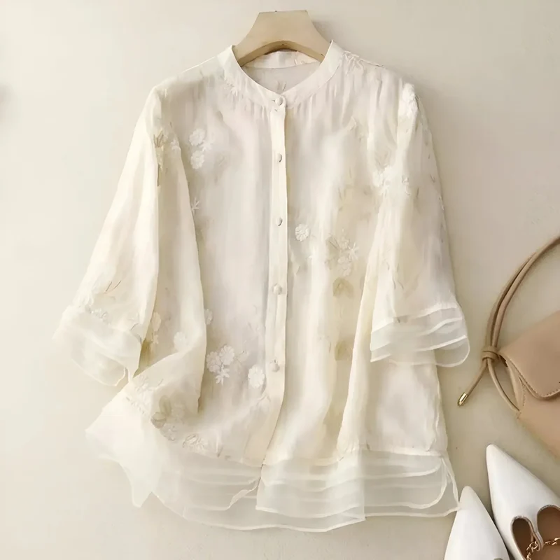 Blouse florale élégante pour Femmes