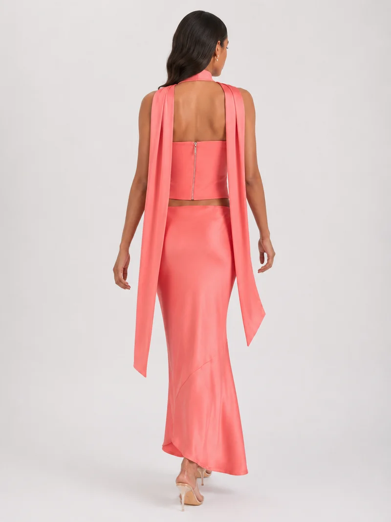 Écharpe en Satin Stretch – Finition Double Épaisseur Accessoire pour Toutes Occasions