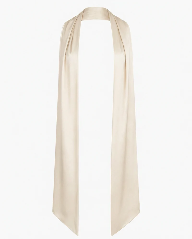 Écharpe en Satin Stretch – Finition Double Épaisseur Accessoire pour Toutes Occasions