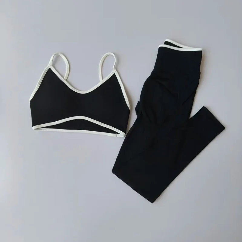 Ensemble Sport Sans Couture - Legging Taille Haute Sculptant