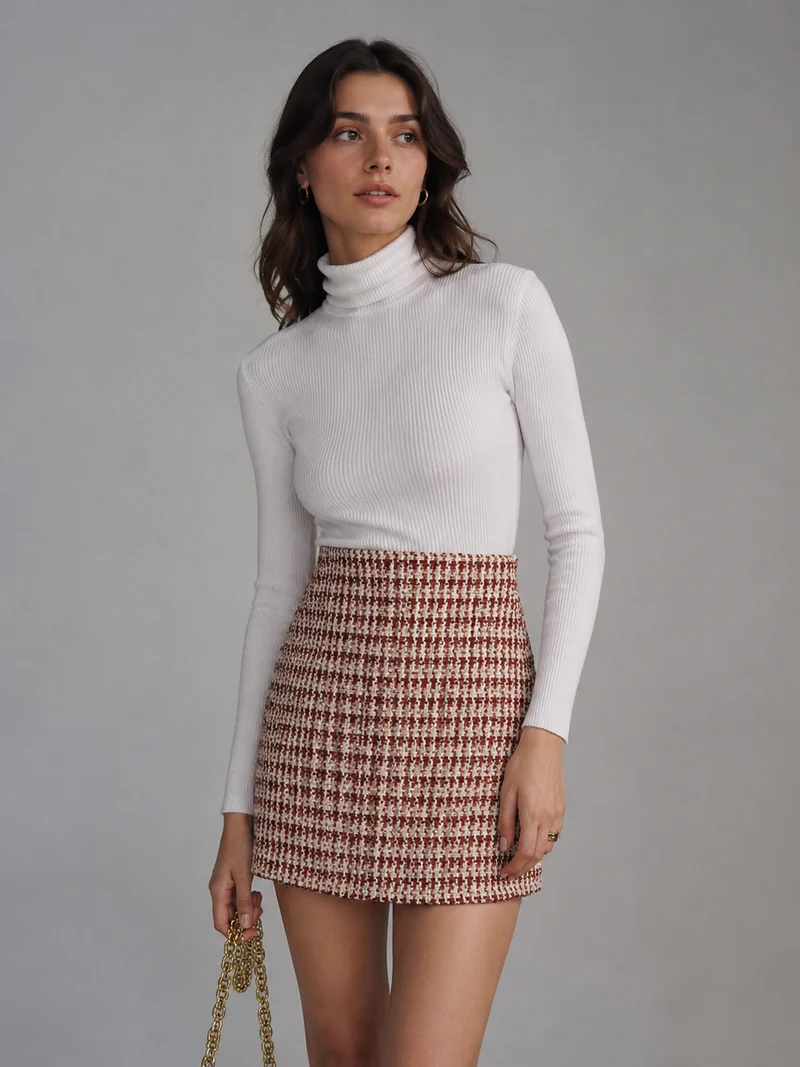 Jupe Mini Zippée - Coupe Taille Haute Élégante