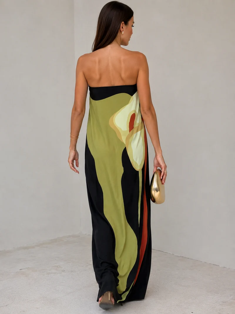 Robe Longue Dos Nu - Robe Fendue Glamour Élégante