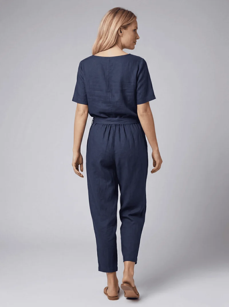 Ensemble Pull et Pantalon Manches Courtes - Confort Élégant Moderne