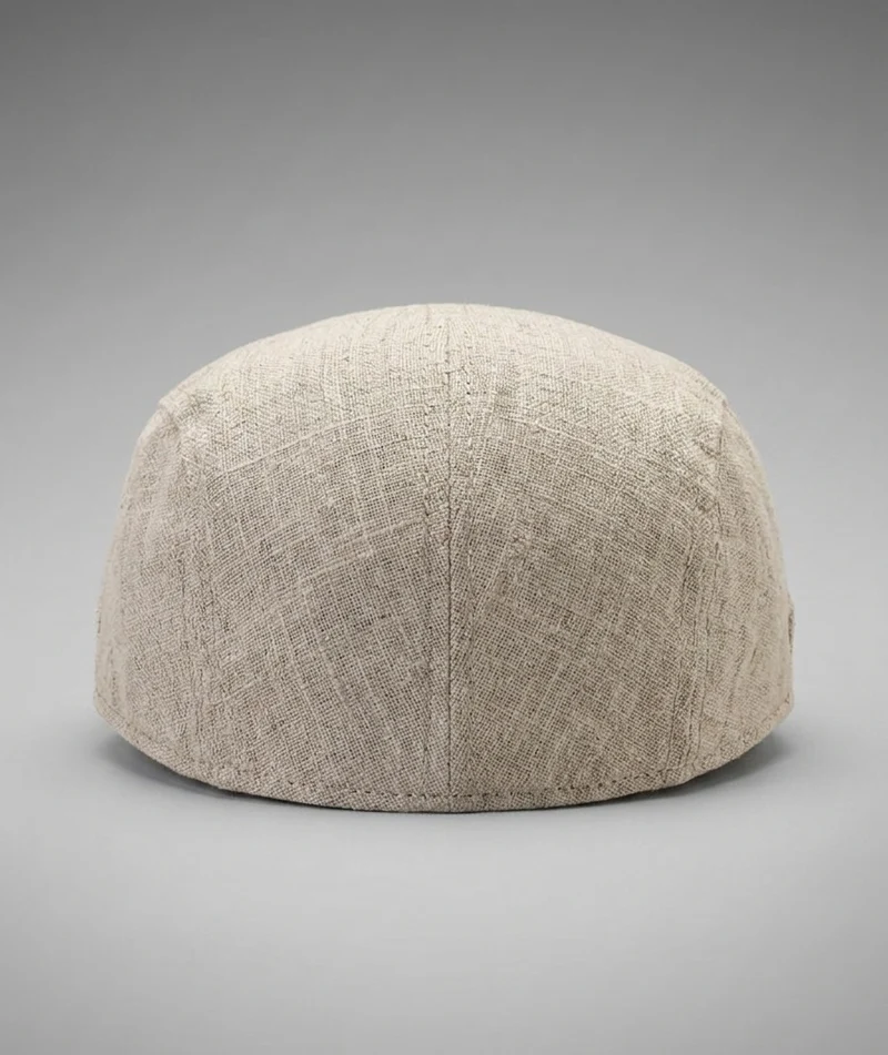 Béret en Lin Coupe Plate - Élégance Légère et Naturelle
