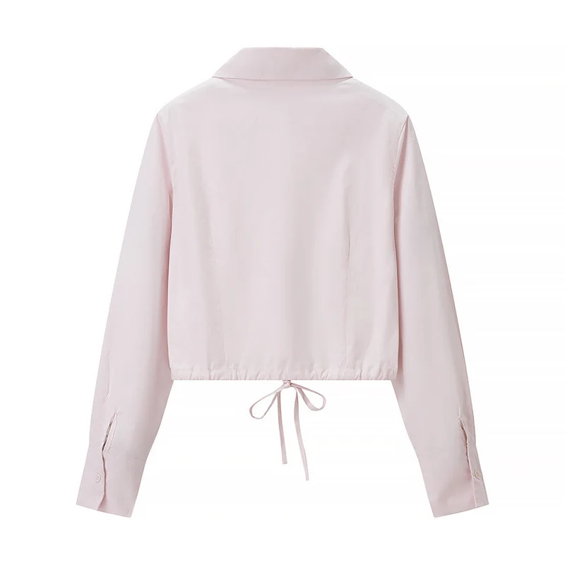 Ensemble Jupe Plissée & Blouse Ajustable - Élégant Look Moderne