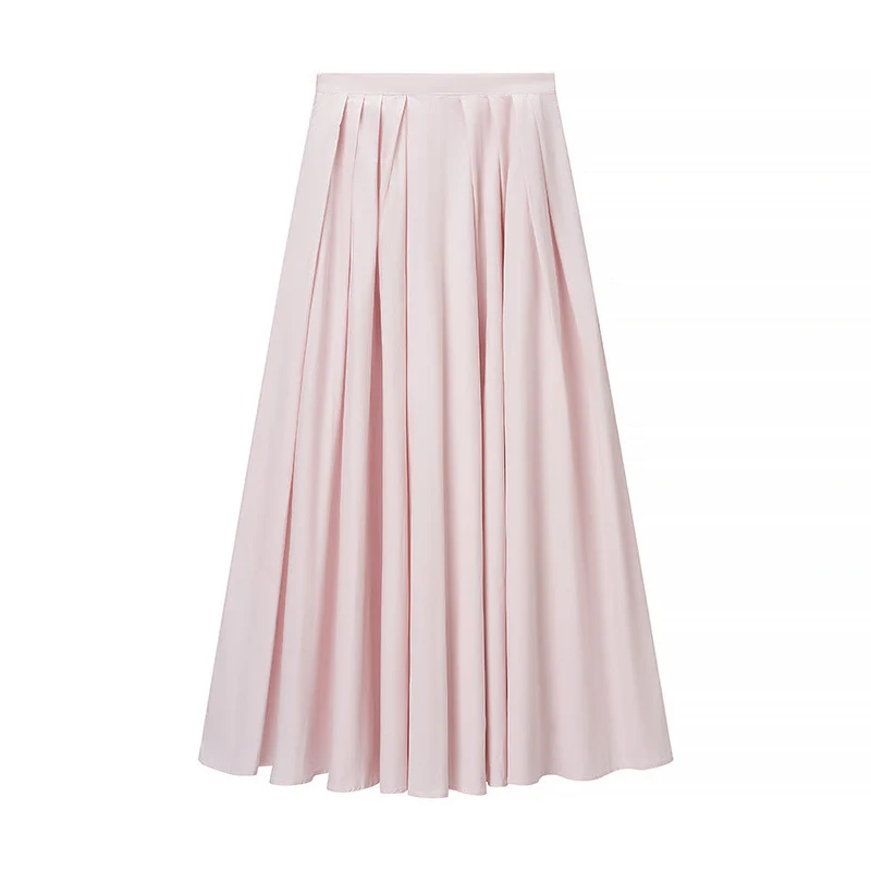 Ensemble Jupe Plissée & Blouse Ajustable - Élégant Look Moderne