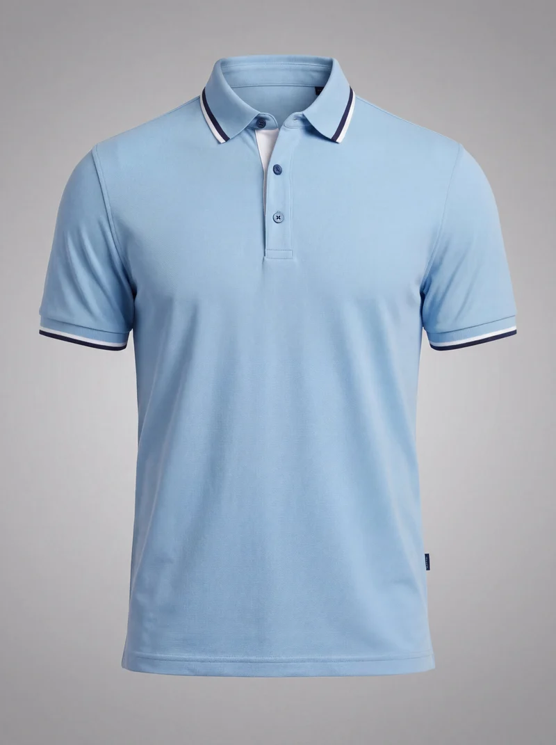 T-shirt polo boutonné - Élégant style casual chic quotidien