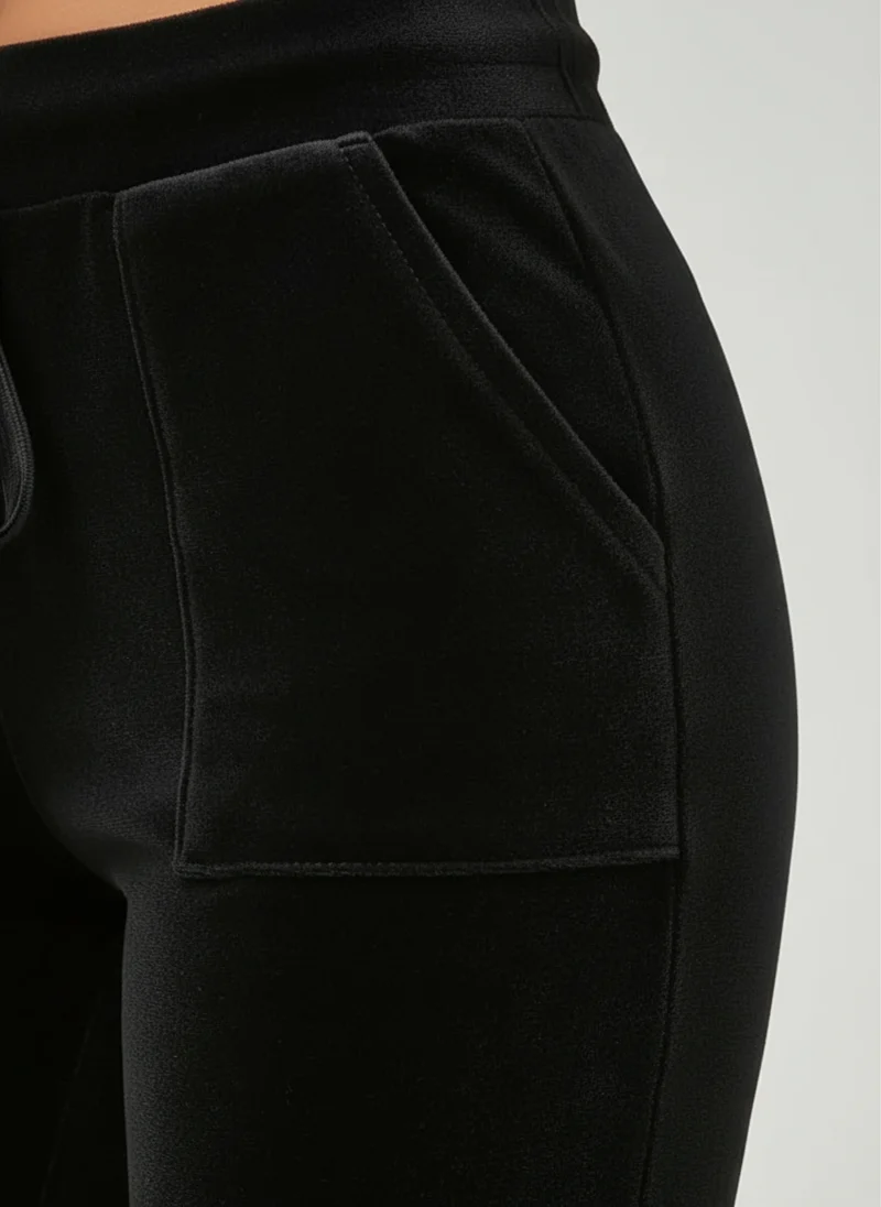 Pantalon évasé taille haute élégant