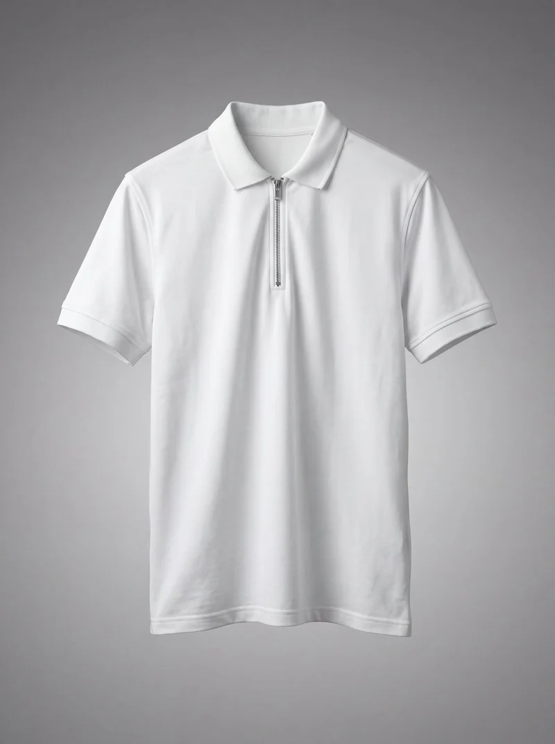 Polo zippé manches courtes - Style sportif chic et moderne