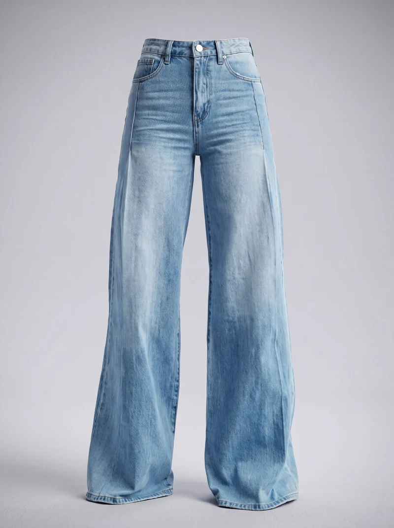 Pantalon large taille haute - Élégant fit fluide et moderne