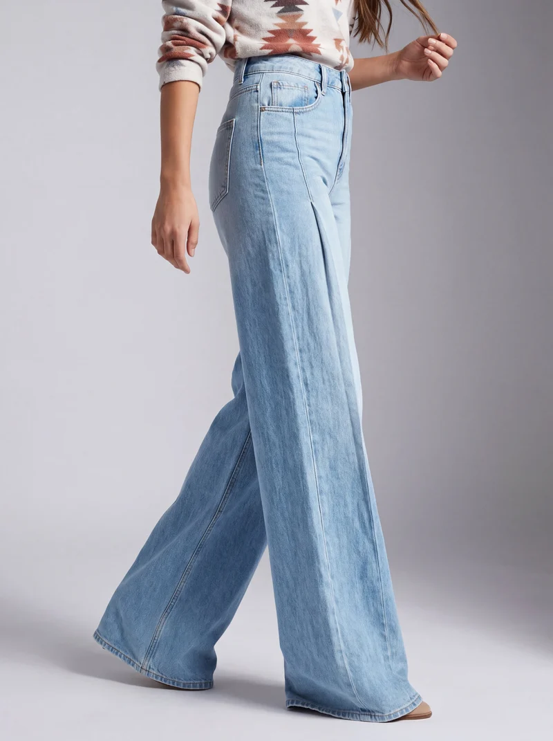 Pantalon large taille haute - Élégant fit fluide et moderne