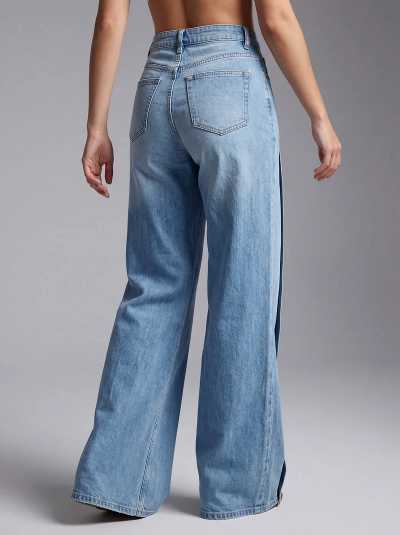 Pantalon large taille haute - Élégant fit fluide et moderne