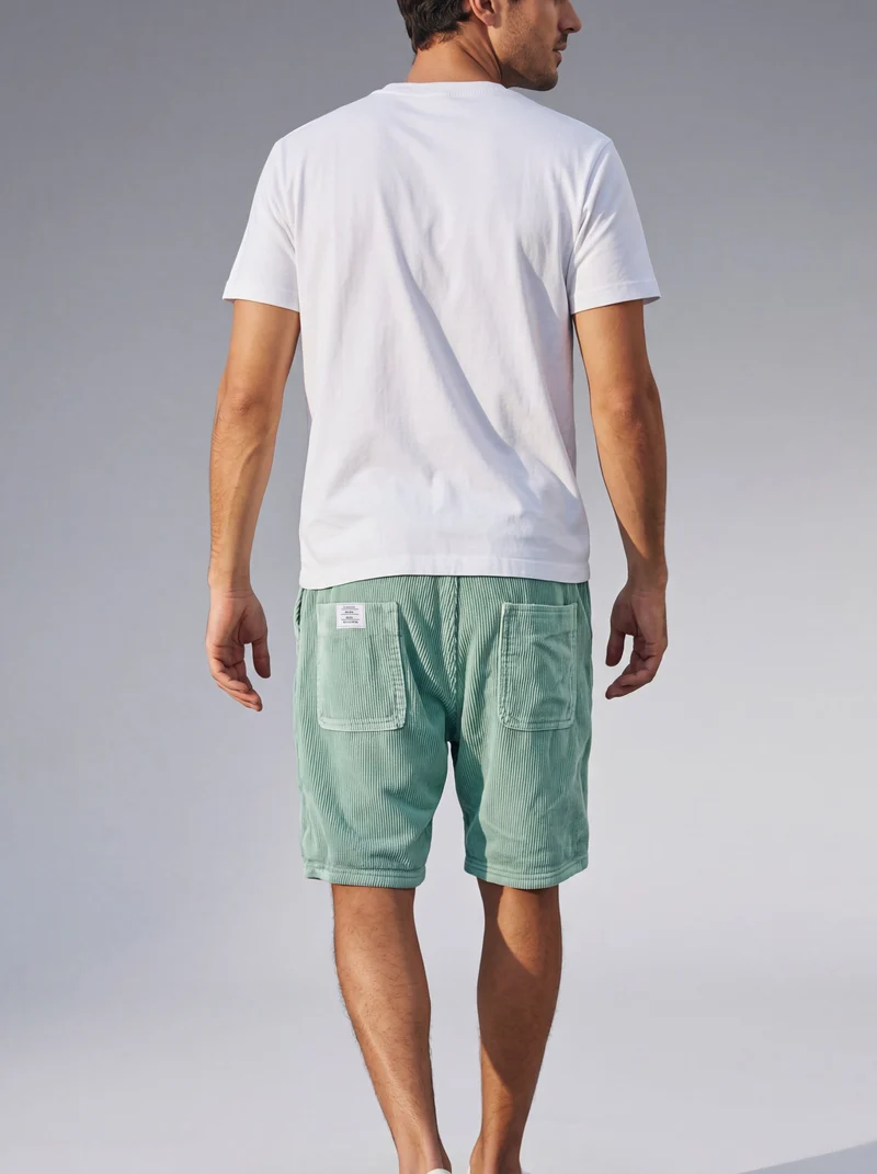 Short en velours taille élastique - Confort élégant au style casual premium