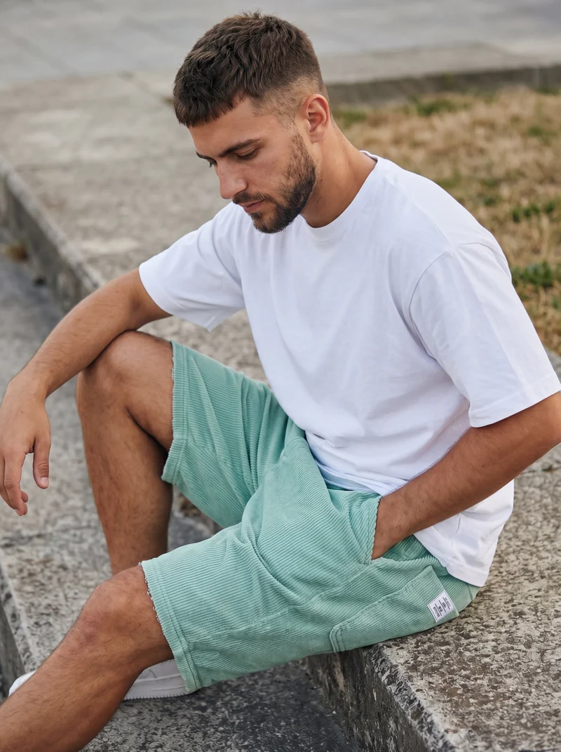 Short en velours taille élastique - Confort élégant au style casual premium
