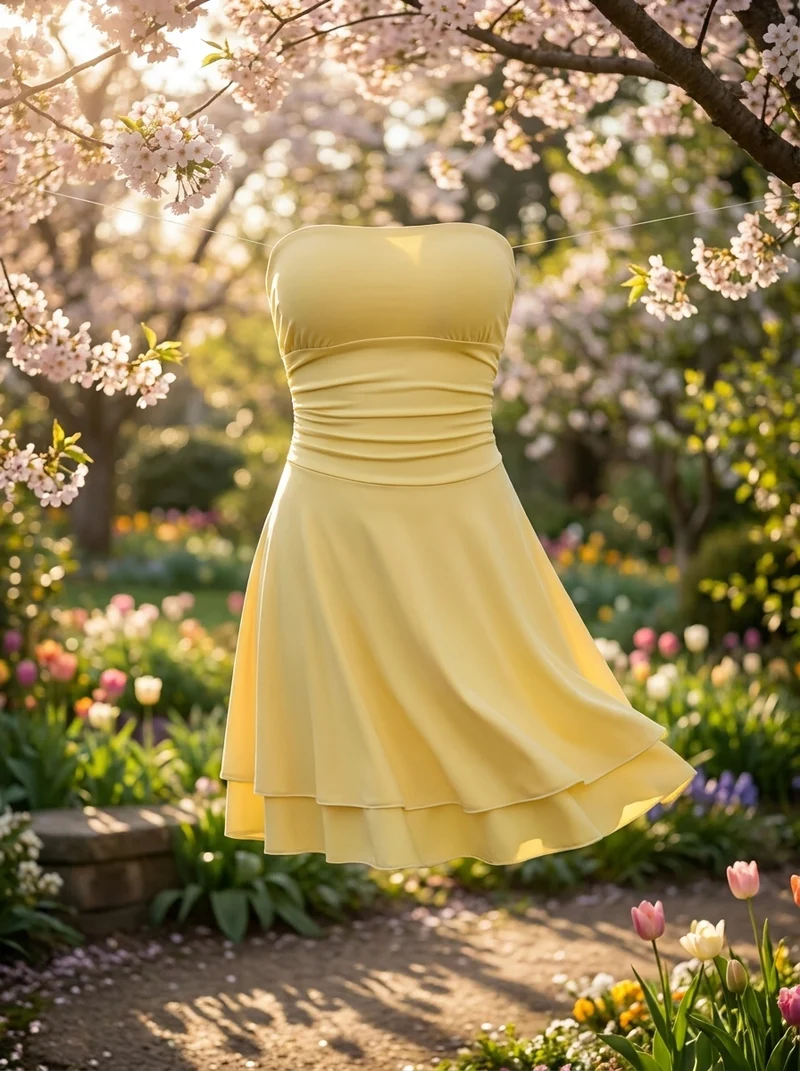 Robe Mini Volants Superposés - Élégante Coupe Féminine