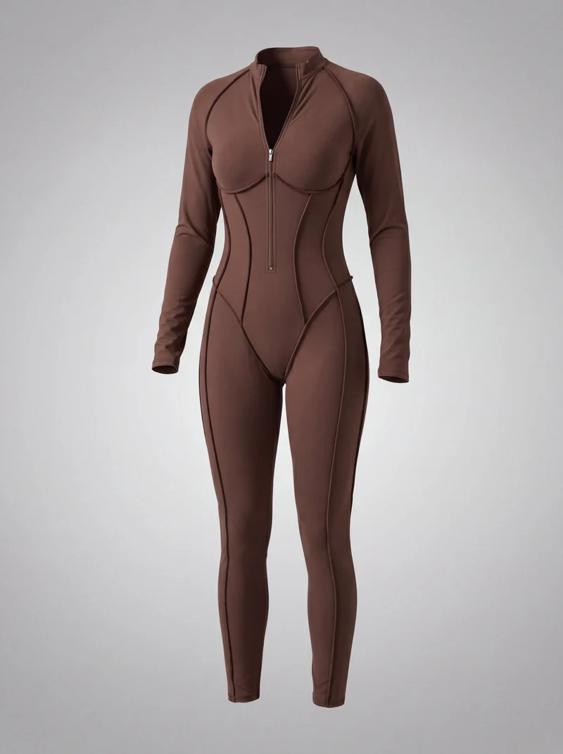 Body Ajusté Coutures Visibles - Style Élégant Sculptant