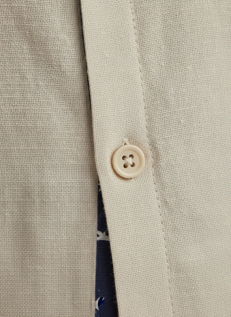 Chemise à Manches Courtes Boutonnée - Haut Élégant Décontracté