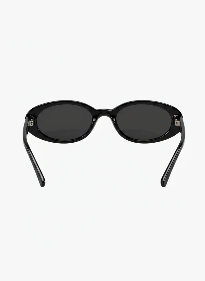 Lunettes de Soleil Ovales à Monture Fine - Accessoire Élégant Minimaliste