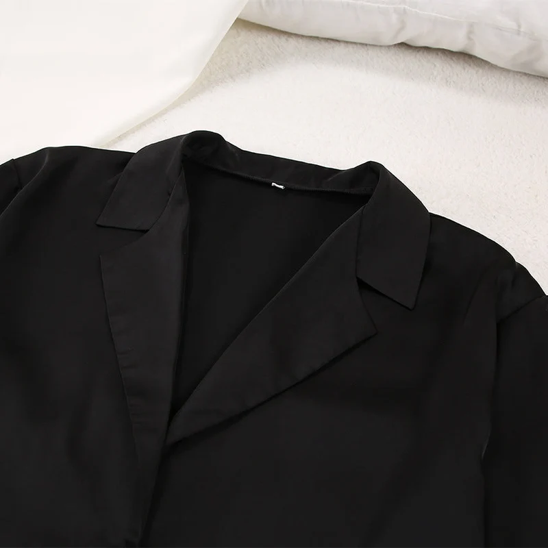 Pyjama satin boutonné ample