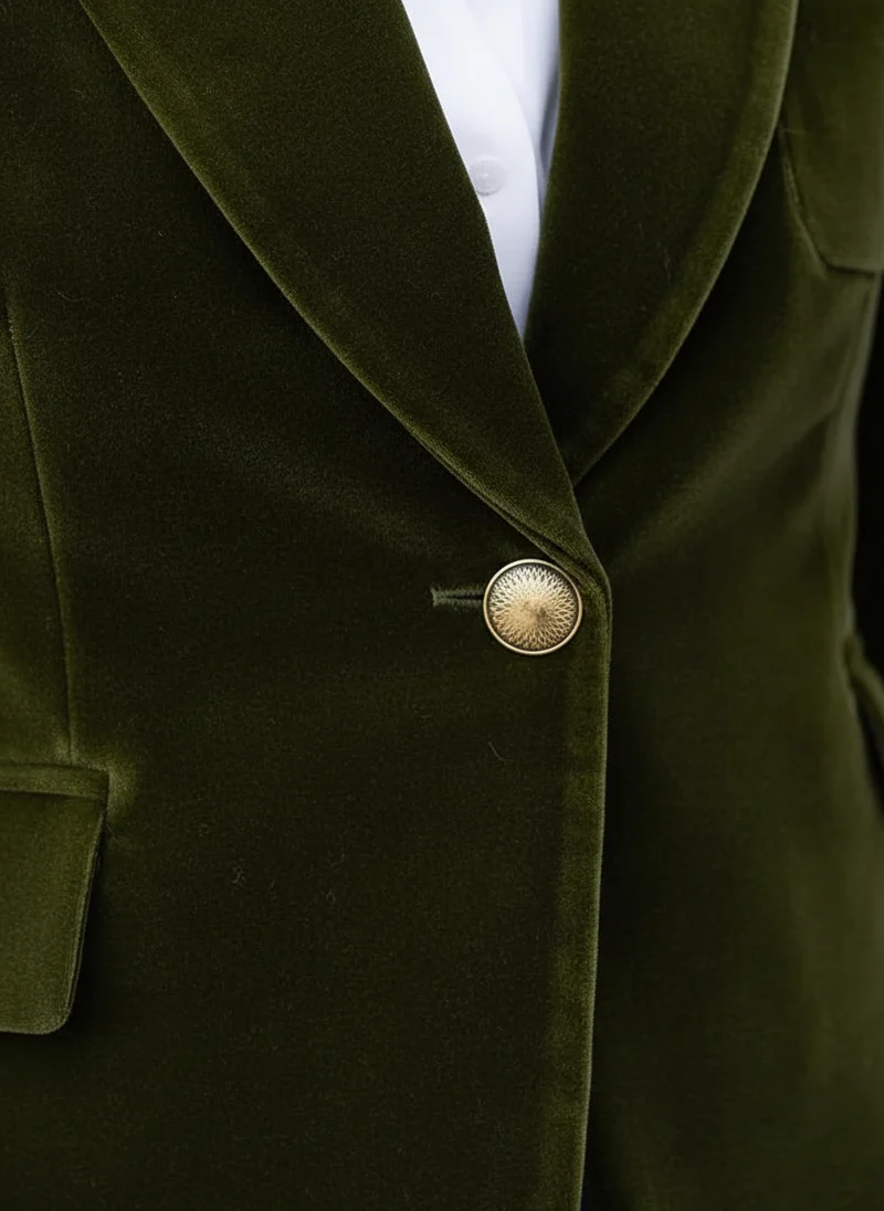 Blazer cintré bouton revers