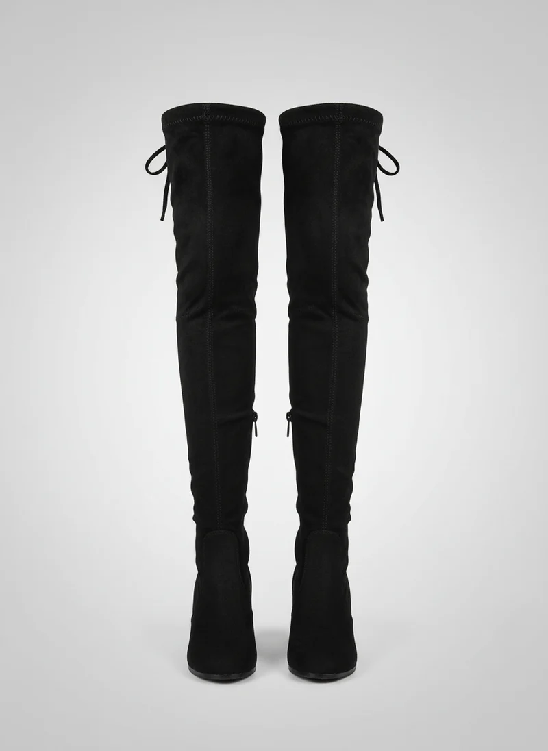 Bottes overknee talon bloc
