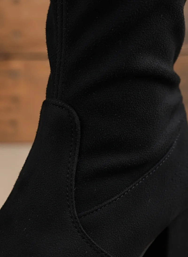 Bottes overknee talon bloc