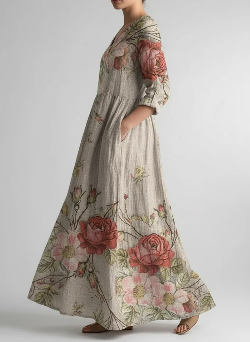 Robe été décolleté V