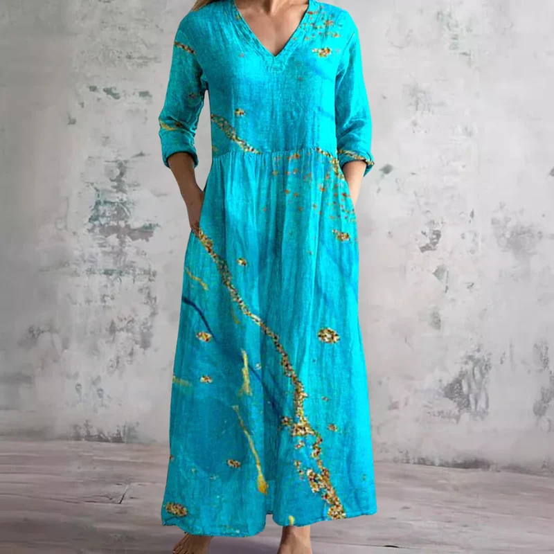 Robe été décolleté V