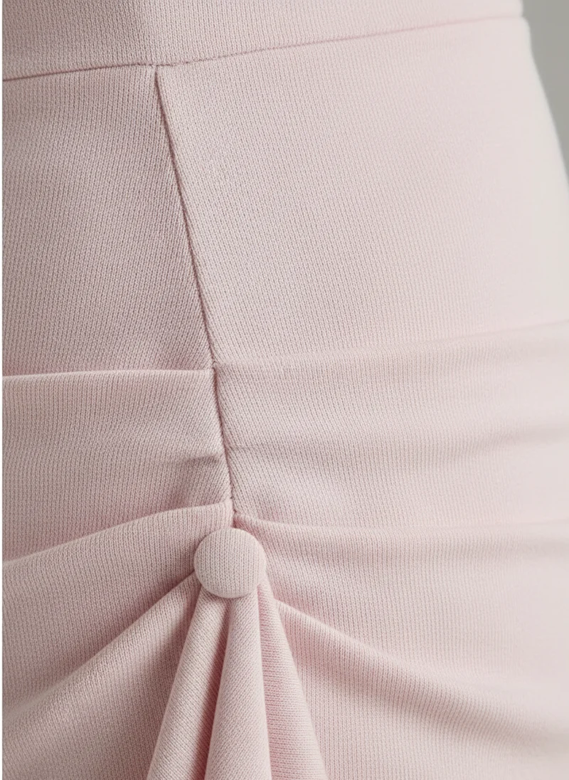 Robe de gala décolleté élégant avec fente
