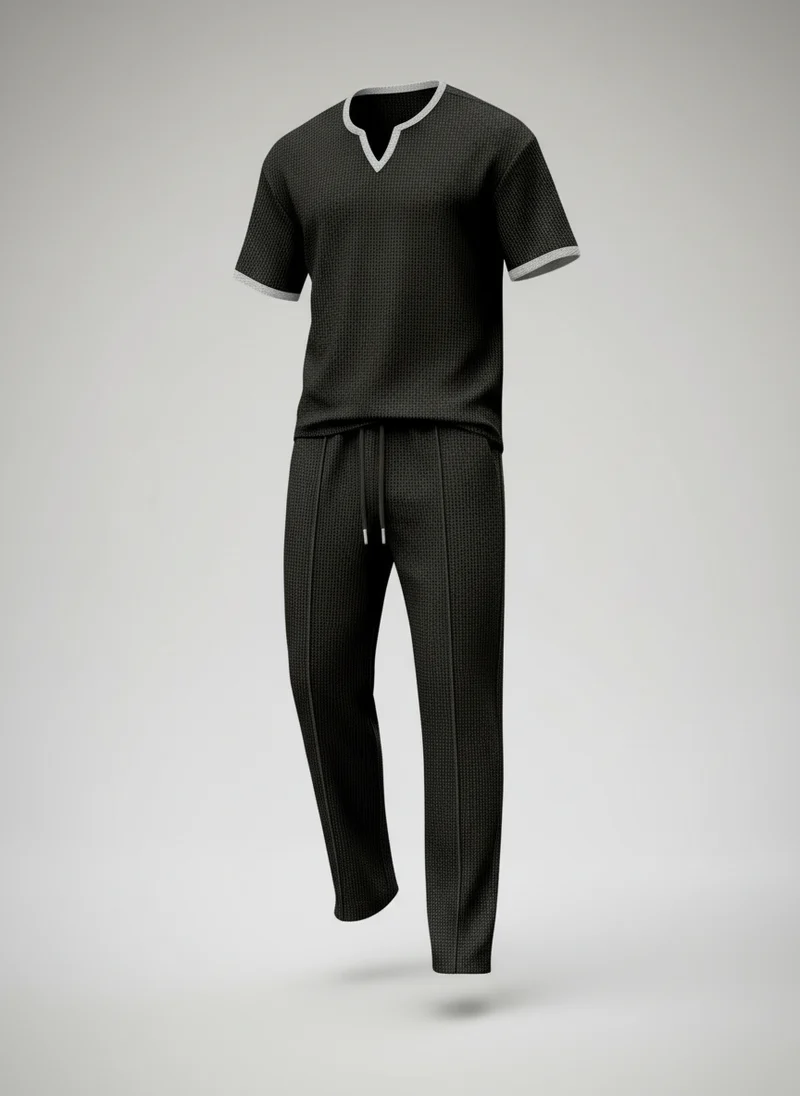 Pantalon taille haute coupe droite