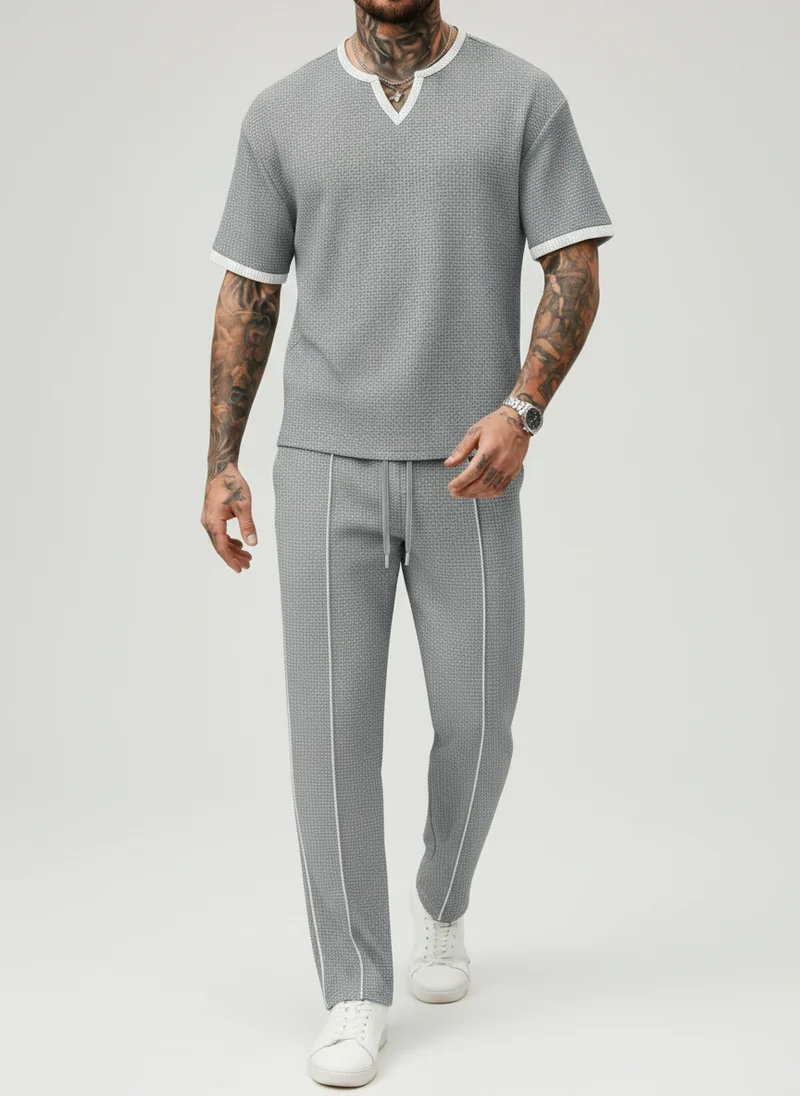 Pantalon taille haute coupe droite