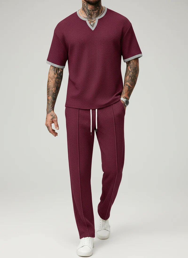 Pantalon taille haute coupe droite