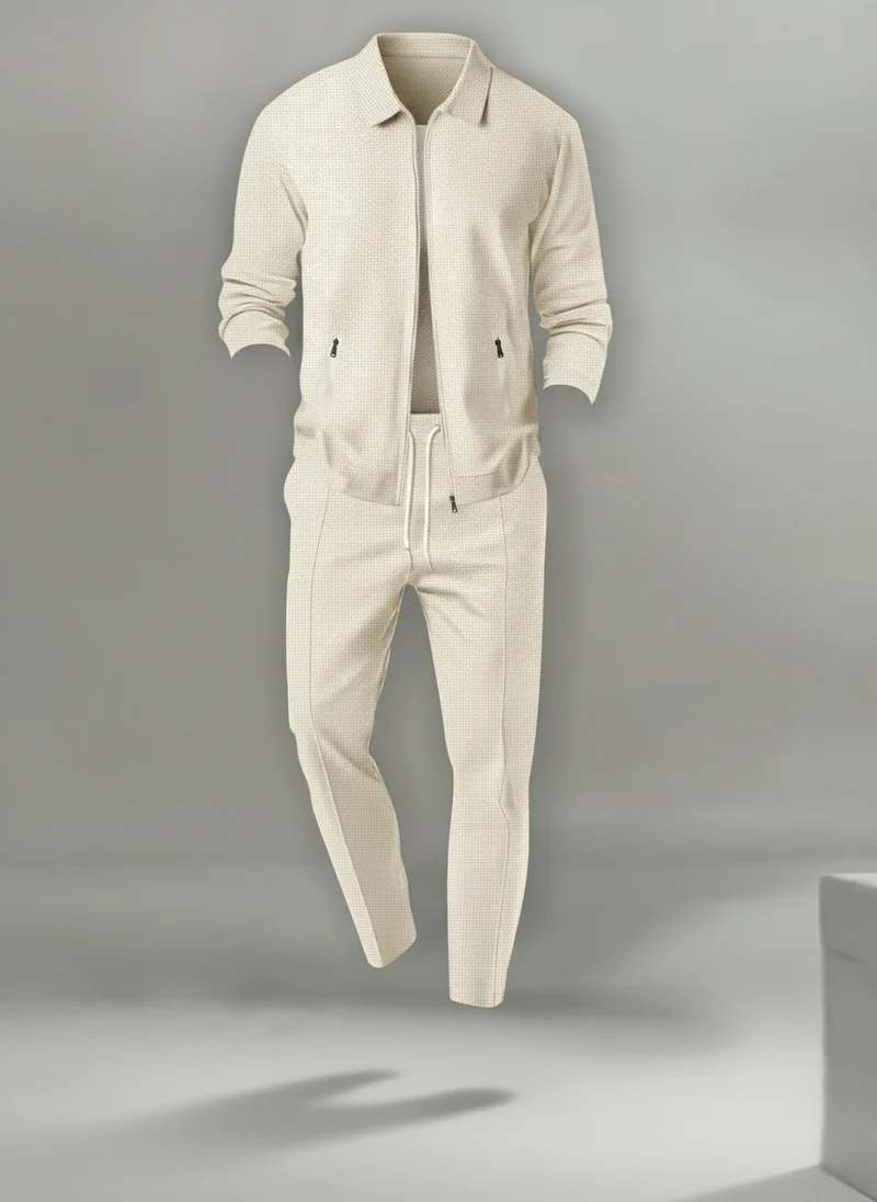 Ensemble zippé coupe droite
